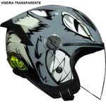 capacete norisk neo hyena cinza e branco 62 (mp)