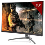 monitor led gamer aoc agon 32" curvo rgb full hd 165hz preto (mp)