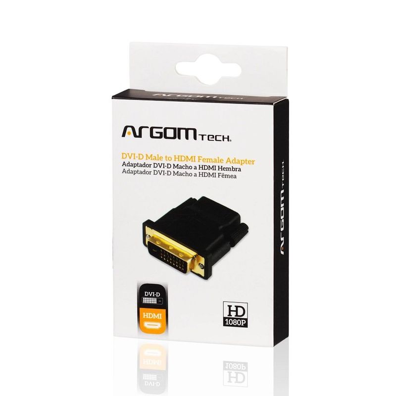 adaptador argom dvi macho para hdmi fêmea arg-cb-1320 (mp)