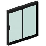 janela de correr blinglass para banheiro em alumínio preto vidro verde 60x40cm 2 folhas (mp)