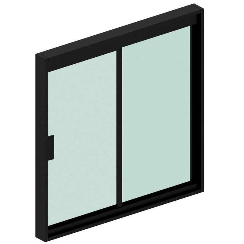 janela de correr blinglass para banheiro em alumínio preto vidro verde 60x40cm 2 folhas (mp)