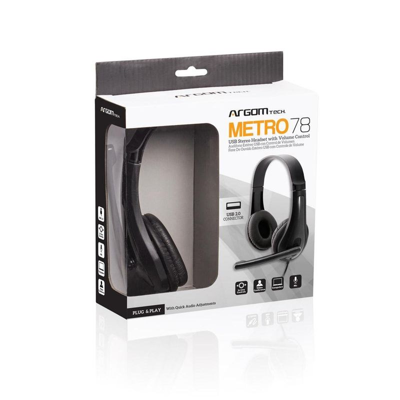 headset argom metro 78 arg-arg-hs-0078 preto (mp)