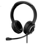 headset com microfone multilaser p3 + usb hf600 ph427 preto (mp)
