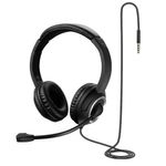 headset com microfone multilaser p3 + usb hf600 ph427 preto (mp)