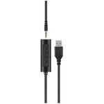 headset com microfone multilaser p3 + usb hf600 ph427 preto (mp)