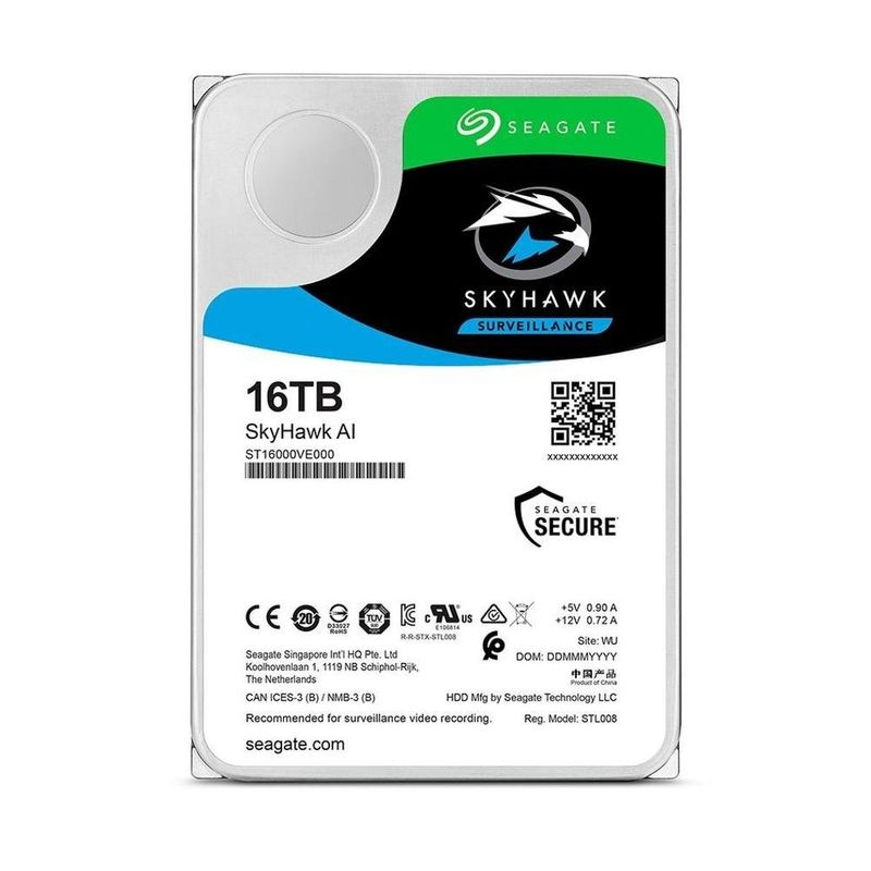 disco rígido interno seagate para dvr 3.5" sata 16.0tb 7200rpm st16000ve002 (mp)