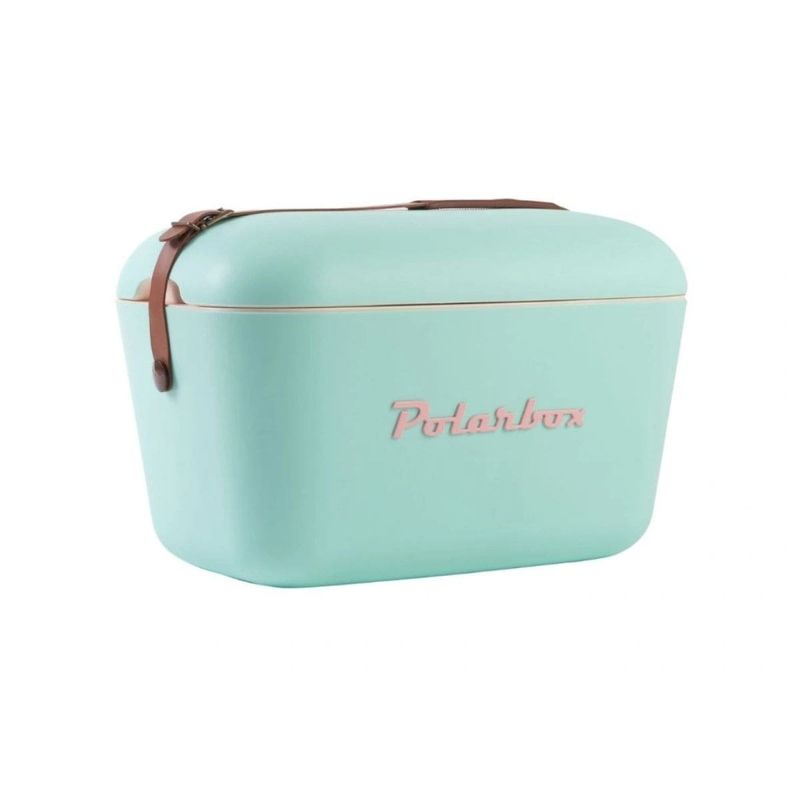 cooler retrô polarbox 12 litros verde água com alça 9238 (mp)