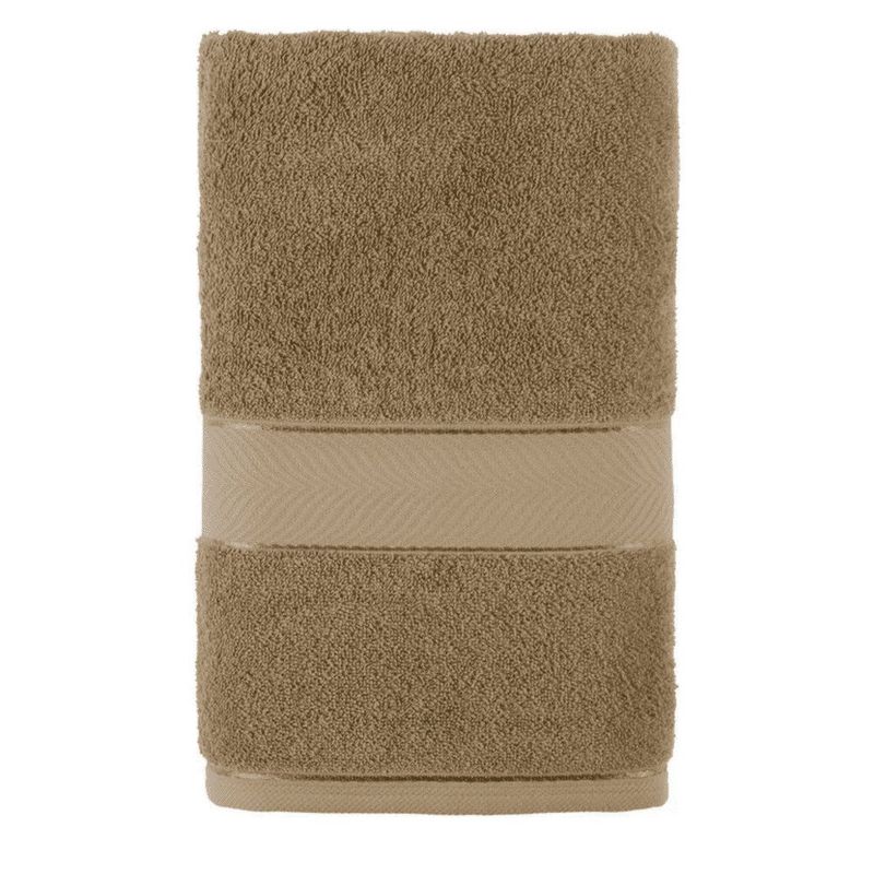 toalha de banho teka 100% algodão duomo marrom 67x140cm (mp)