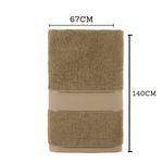 toalha de banho teka 100% algodão duomo marrom 67x140cm (mp)