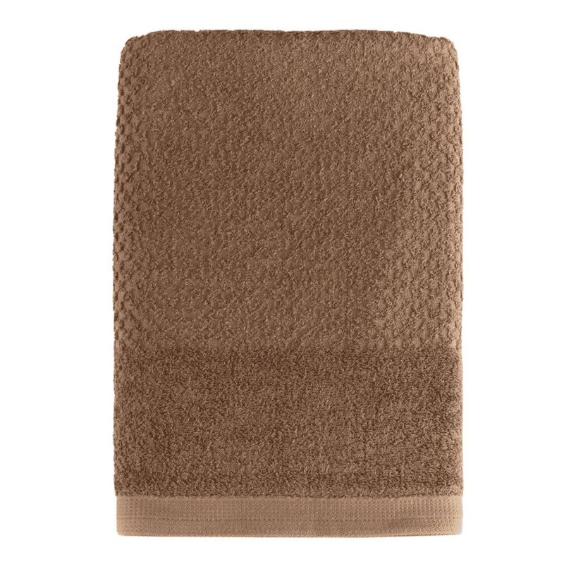 toalha de banho teka 100% algodão solare marrom 67x140cm (mp)