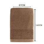 toalha de banho teka 100% algodão solare marrom 67x140cm (mp)