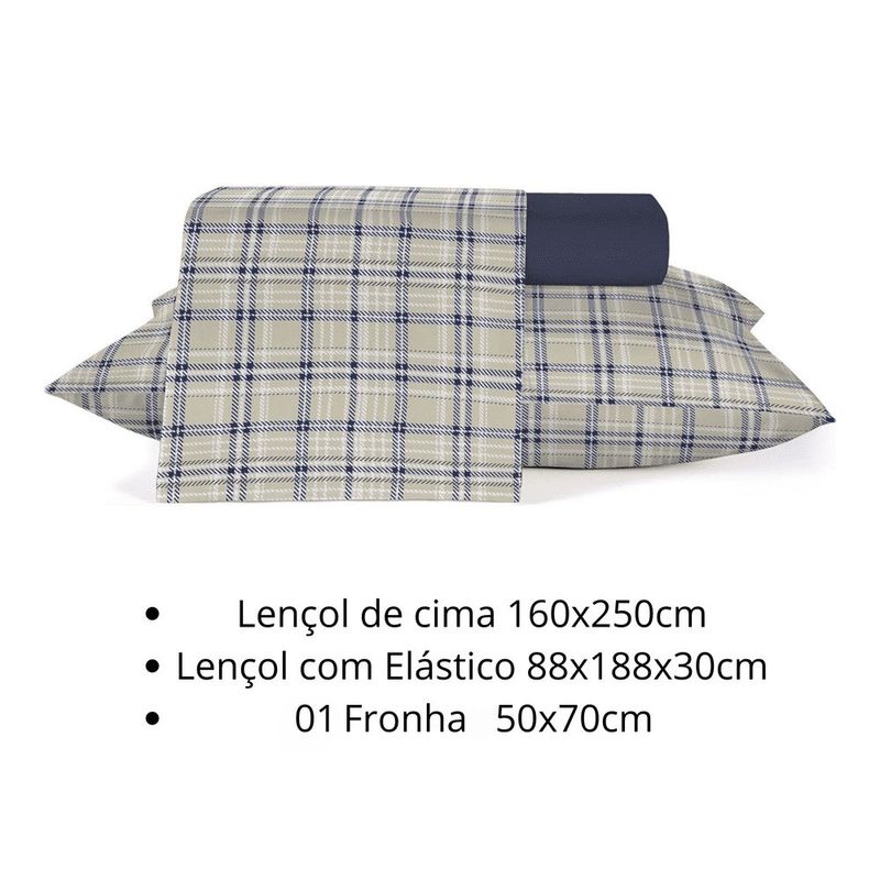 jogo roupa de cama teka solteiro estampado 3 peças diamante eches 100% algodão 160x250cm (mp)