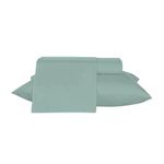 jogo roupa de cama teka solteiro 3 peças diamante verde 100% algodão 160x250cm (mp)