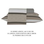 jogo roupa de cama solteiro teka 3 peças estampado crystal risque 100% algodão 140x220cm (mp)