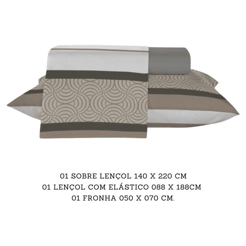 jogo roupa de cama solteiro teka 3 peças estampado crystal risque 100% algodão 140x220cm (mp)