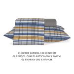 jogo roupa de cama solteiro teka 3 peças estampado crystal abissal 100% algodão 140x220cm (mp)