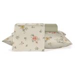 jogo de cama casal teka 4 peças estampado diamante beira mar 100% algodão 220x250cm (mp)