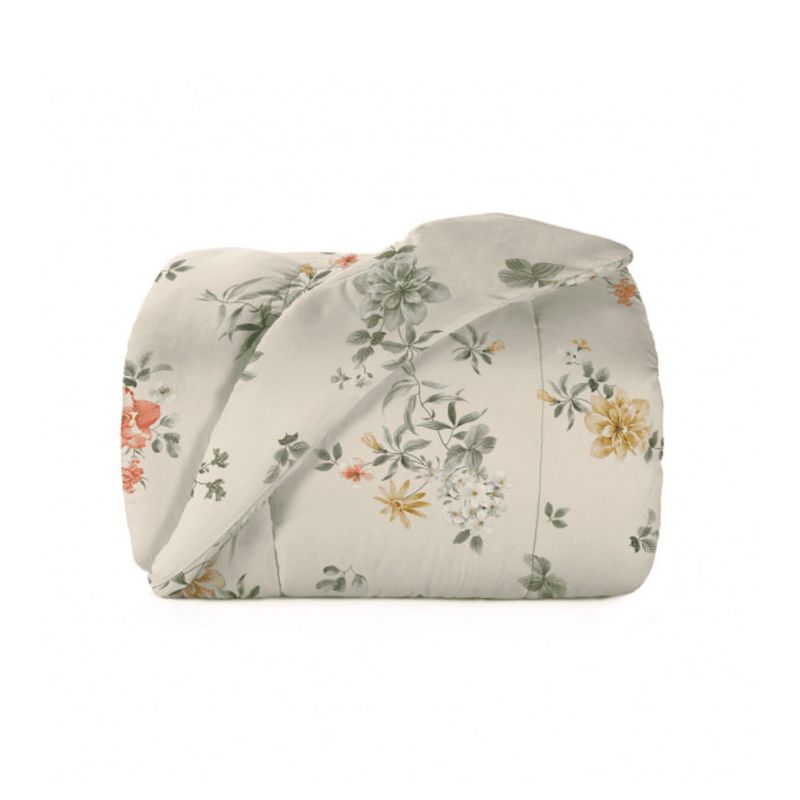 edredom queen estampado teka 100% algodão diamante beira mar 260x240cm (mp)