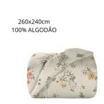 edredom queen estampado teka 100% algodão diamante beira mar 260x240cm (mp)