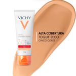 protetor solar facial vichy capital soleil uv-pigment control fps 60 cor 2.0 40g