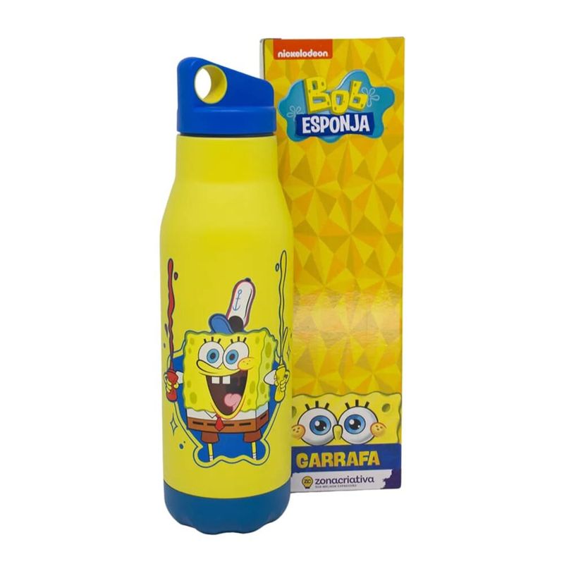 garrafa zonacriativa space bob esponja 600ml (mp)