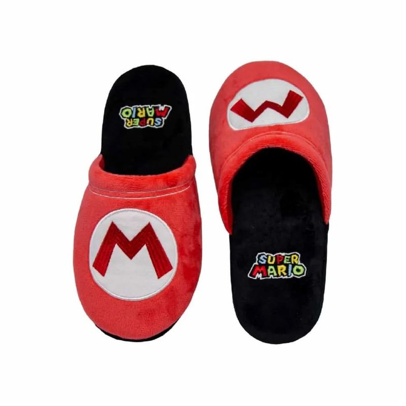 pantufa chinelo zonacriativa mario 36/38(mp)