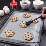 tapete de silicone retangular com fibra de vidro branco e cinza allonsy cromus 30x40cm (mp)