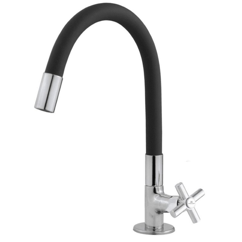 torneira de bancada marchezan para cozinha light 42cm 297907-c31 preto (mp)