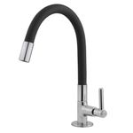 torneira de bancada marchezan para cozinha light 42cm 297907-c80 preto (mp)