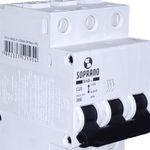 disjuntor tripolar soprano 25a curva c 3ka shb3 gii-c025a (mp)