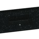 pia mármore aj rorato sintético granitada 120x55cm standard preto (mp)
