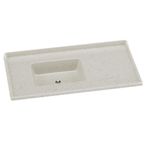 pia mármore aj rorato sintético granitada 100x53cm standard travertino (mp)