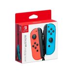 controle para nintendo switch nintendo joy vermelho e azul (mp)