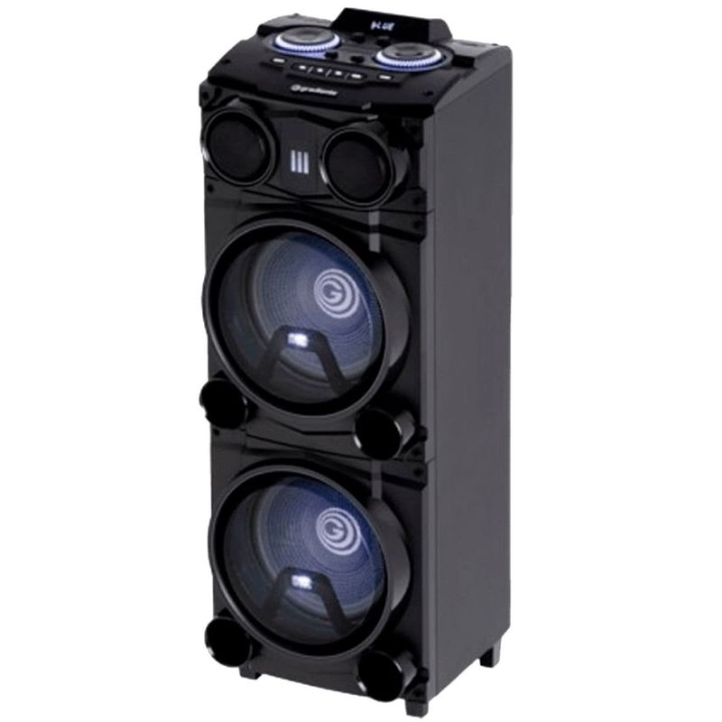 caixa de som gradiente 12" bluetooth 2x woofers gdb12m preto (mp)