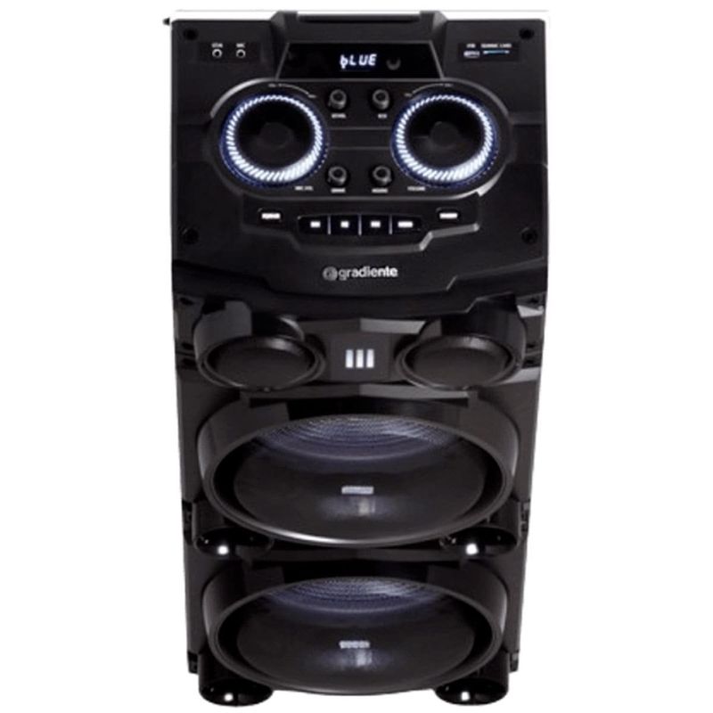caixa de som gradiente 12" bluetooth 2x woofers gdb12m preto (mp)