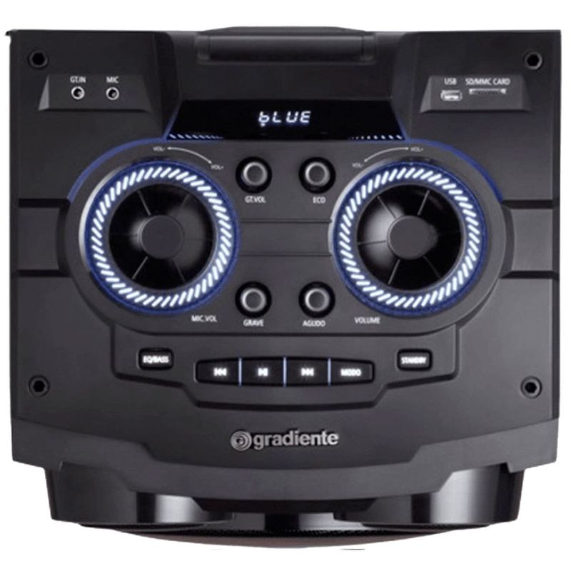 caixa de som gradiente 12" bluetooth 2x woofers gdb12m preto (mp)