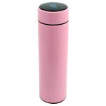 garrafa térmica casita com termômetro 580ml rosa (mp)