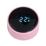 garrafa térmica casita com termômetro 580ml rosa (mp)