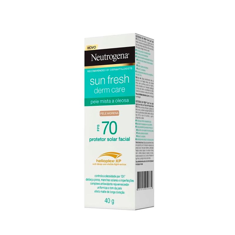 protetor solar facial neutrogena pele morena fps70 40g