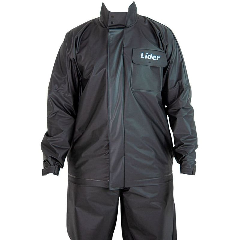 conjunto capa de chuva impermeável protercapas pvc p lider (mp)