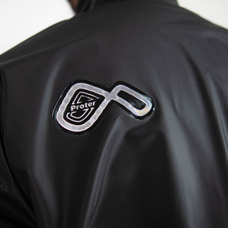 conjunto capa de chuva impermeável protercapas pvc p lider (mp)