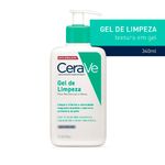 gel de limpeza cerave pele oleosa e normal 340g
