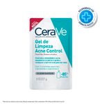 refil gel de limpeza cerave acne control pele oleosa a acneica 227g