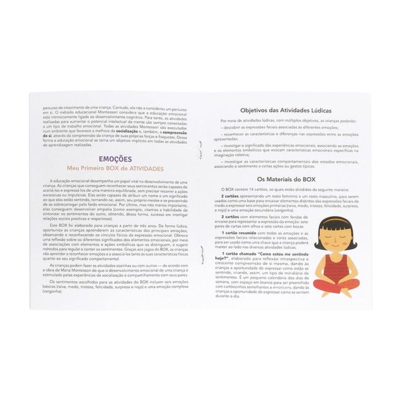 kit todolivro livro escola montessori atividades emoções 7140 (mp)