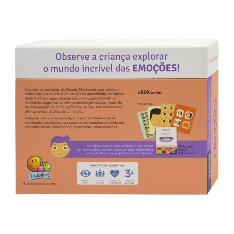 kit todolivro livro escola montessori atividades emoções 7140 (mp)