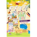 livro infantil desenhar apagar e colorir dinossauros todolivro 3442 (mp)