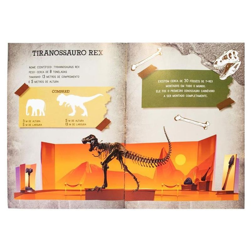 livro infantil mundo dos dinossauros todolivro com t-rex 66310 (mp)