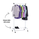 arara luxo com sapateira secalux aço branco (mp)