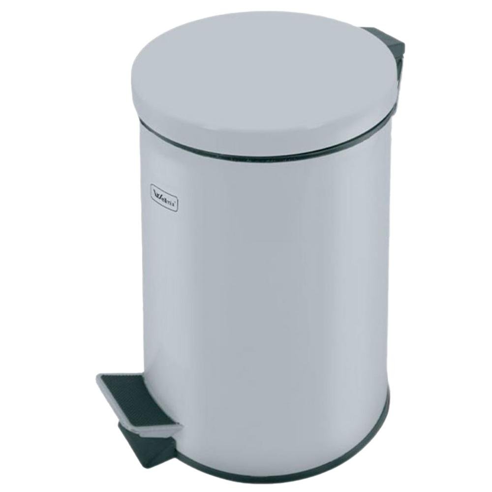 Lixeira Redonda C/ Pedal 5L em Aço Inox Wellmix