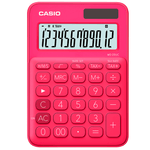 calculadora casio vermelha ms-20uc-rd-w-dc